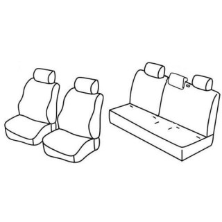 Housses siege auto sur-mesure tissus -TOYOTA-YARIS-3-PORTES-2003-2005