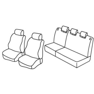 Housses siege auto sur-mesure tissus -TOYOTA-YARIS-5-PORTES-2006-2011