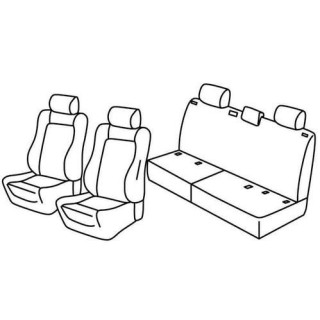 Housses siege auto sur-mesure tissus -VOLKSWAGEN-AMAROK-HIGHLINE-4-PORTES-2011-2016