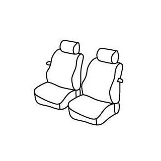 Housses siege auto sur-mesure tissus -VOLKSWAGEN-CADDY-VAN-1995-2003