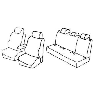 Housses siege auto sur-mesure tissus -VOLKSWAGEN-GOLF-VI-CONFORTLINE-5-PORTES-2008-2012