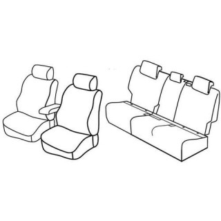 Housses siege auto sur-mesure tissus -VOLKSWAGEN-GOLF-VII-SPORTSVAN-TRENDLINE-2014-2018