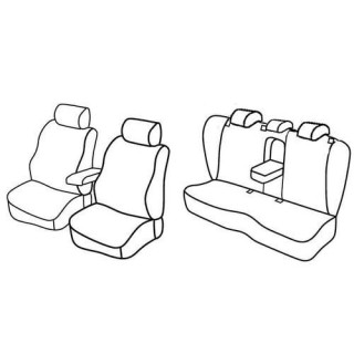 Housses siege auto sur-mesure tissus -VOLKSWAGEN-PASSAT-COMFORTLINE-4-PORTES-2005-2010