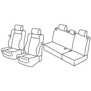 Housses siege auto sur-mesure tissus -VOLKSWAGEN-POLO-3-PORTES-2001-2009