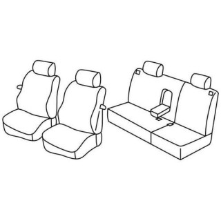 Housses siege auto sur-mesure tissus -VOLKSWAGEN-POLO-3-PORTES-2001-2009