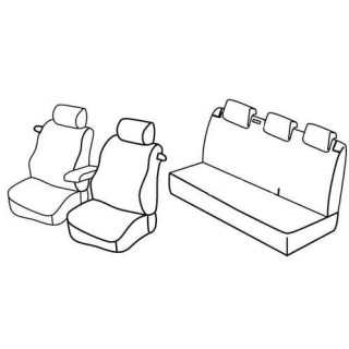 Housses siege auto sur-mesure tissus -VOLKSWAGEN-POLO-TRENDLINE-3-PORTES-2009-2014