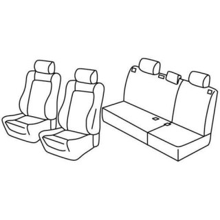 Housses siege auto sur-mesure tissus -VOLKSWAGEN-POLO-5-PORTES-2001-2009