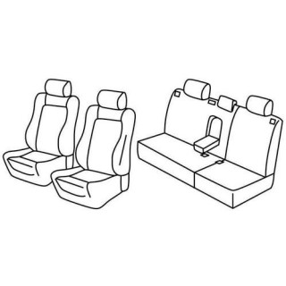 Housses siege auto sur-mesure tissus -VOLKSWAGEN-POLO-5-PORTES-2001-2009