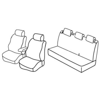 Housses siege auto sur-mesure tissus -VOLKSWAGEN-POLO-COMFORTLINE-5-PORTES-2009-2014