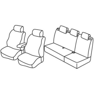 Housses siege auto sur-mesure tissus -VOLKSWAGEN-POLO-COMFORTLINE-5-PORTES-2009-2014