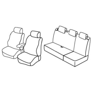 Housses siege auto sur-mesure tissus -VOLKSWAGEN-POLO-TRENDLINE-5-PORTES-2009-2014