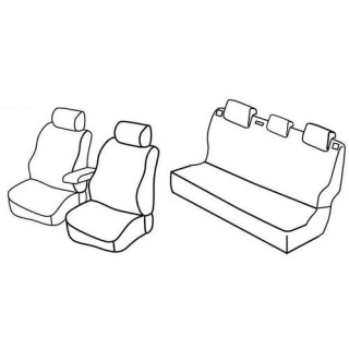 Housses siege auto sur-mesure tissus -VOLKSWAGEN-POLO-TRENDLINE-FAMILY-5-PORTES-2009-2017