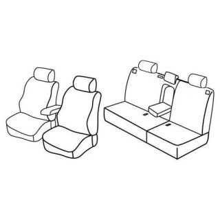 Housses siege auto sur-mesure tissus -VOLKSWAGEN-TOUAREG-2007-2010