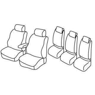 Housses siege auto sur-mesure tissus -VOLKSWAGEN-TOURAN-TRENDLINE-5-PLACES-2010-2015