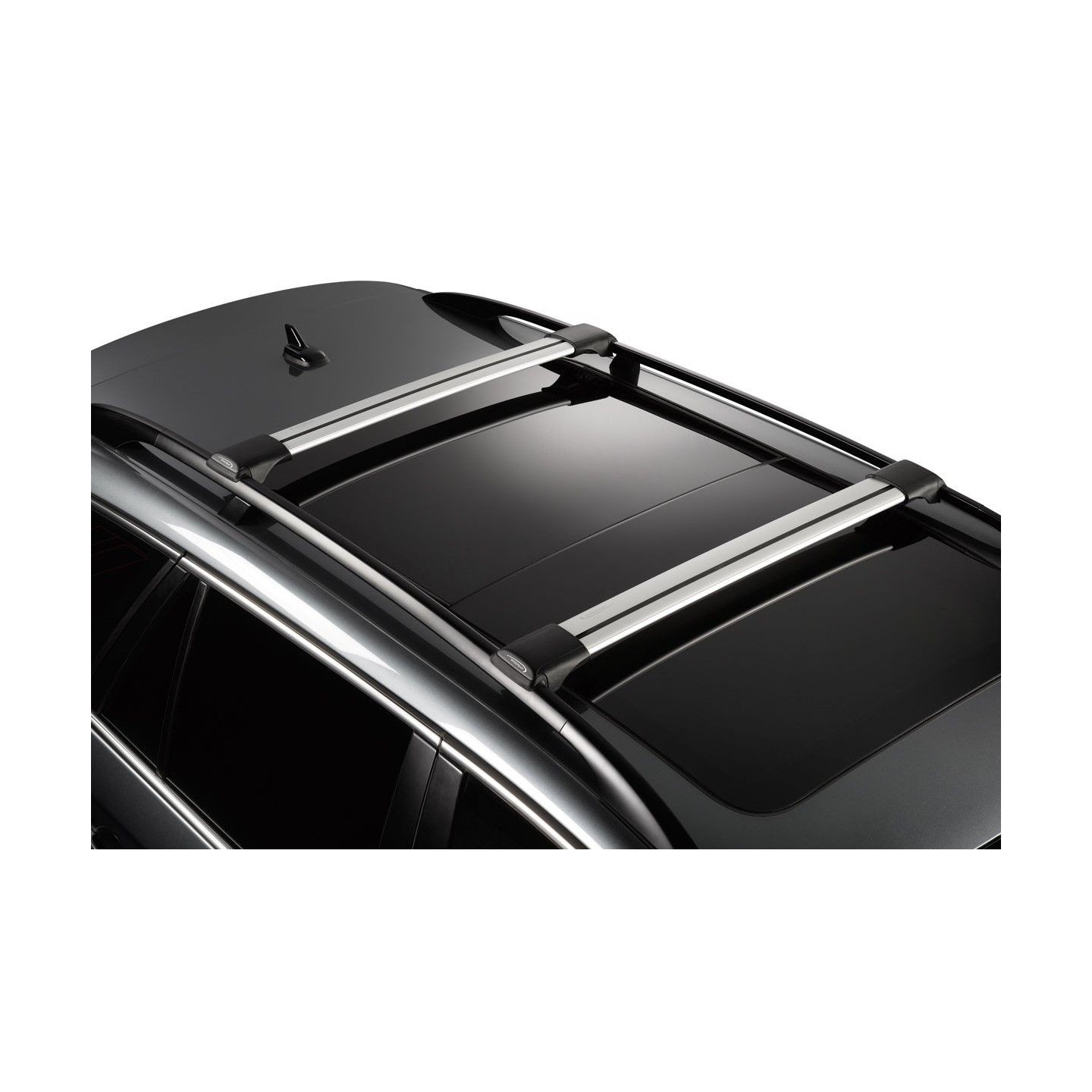 Barres De Toit Pour Renault Clio 4 (2013-2020) - ACE-4 - 2 Barres Aluminium Gris - 75kg Charge Max - Sans Barres D'origine