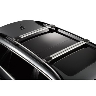Barres De Toit TURTLE Crown Pour Toyota Land Cruiser Prado (J120) 2002-2009 - Capacité 250 Kg, Noir Ou Gris