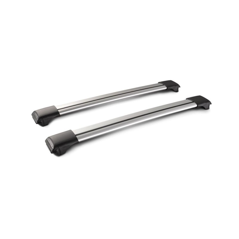 Barres de toit longitudinales pour Peugeot Bipper 2008-2021 Aluminium Gris
