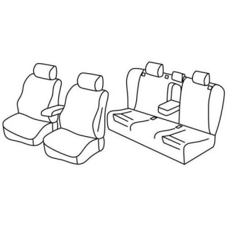 Housses siege auto sur-mesure tissus  -AUDI-A6-4-PORTES-2004-2011