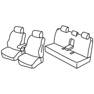 Housses siege auto sur-mesure tissus  -AUDI-A6-4-portes-2004-2011