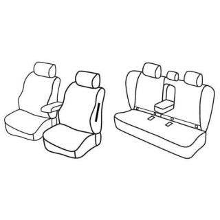 Housses siege auto sur-mesure tissus  -BMW-SERIE-3-E-90-4-PORTES-2005-2012