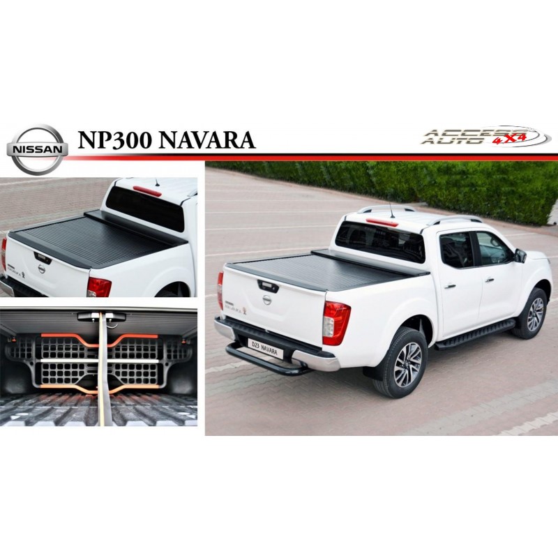 COUVRE-BENNE-COULISSANT-NISSAN-NAVARA-NP-300-DOUBLE-CABINE-2016-AUJOURD'HUI-