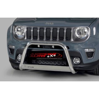 PARE BUFFLE-JEEP-RENEGADE-2019-AUJOURD'HUI- HOMOLOGUE INOX - BARRE DE RENFORT