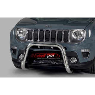 PARE BUFFLE-JEEP-RENEGADE-2019-AUJOURD'HUI- HOMOLOGUE INOX  76mm