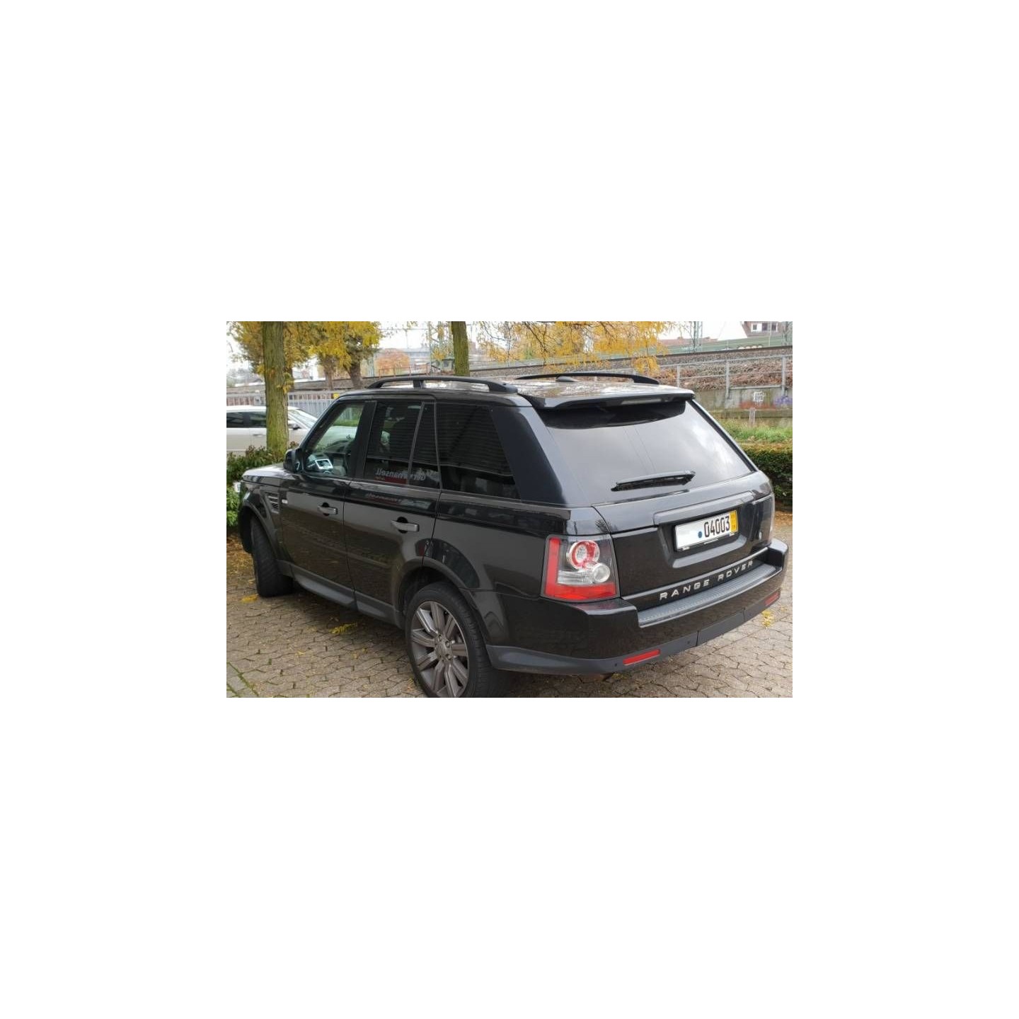 Barres De Toit Longitudinales Pour Range Rover Sport L320 (2005-2013) - Aluminium Noir - Pour Toit à Points Fixes