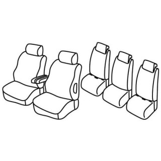 Housses siege auto sur-mesure tissus  -CITROEN-BERLINGO-MULTISPACE-XTR-5-PLACES-2008-2018