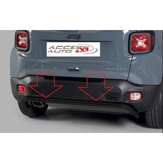 Protection ARRIERE-JEEP-RENEGADE-2019-AUJOURD'HUI-INOX NOIR