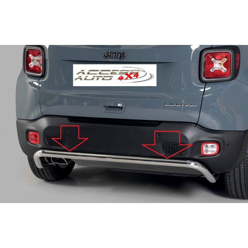 Protection ARRIERE-JEEP-RENEGADE-2019-AUJOURD'HUI-INOX 