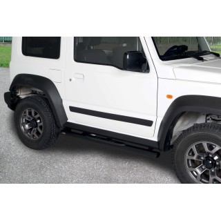 Marche-Pieds-SUZUKI-JIMNY-2019 AUJOURD'HUI INOX NOIR OVALE