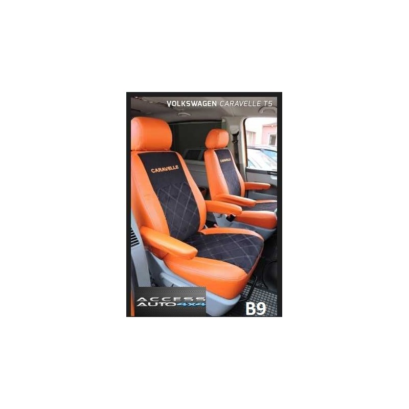 Housse De Siège Avant Pour Ford Transit Custom 2010-2025 - Imperméable Et Respirante - Protection Complète