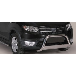 PARE BUFFLE-DACIA-SANDERO-STEPWAY-2013-2020-HOMOLOGUE INOX  - BARRE DE RENFORT