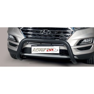 PARE BUFFLE-HYUNDAI-TUCSON-2018-2020- HOMOLOGUE INOX NOIR  76mm