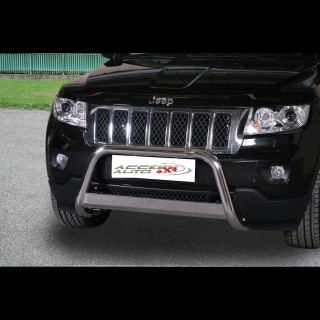 PARE BUFFLE-JEEP-GRAND-CHEROKEE-2011-2014 HOMOLOGUE INOX - BARRE DE RENFORT