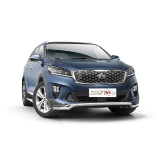 PARE BUFFLE-KIA-SORENTO-2018-AUJOURD'HUI- HOMOLOGUE INOX - PROTECTION BASSE