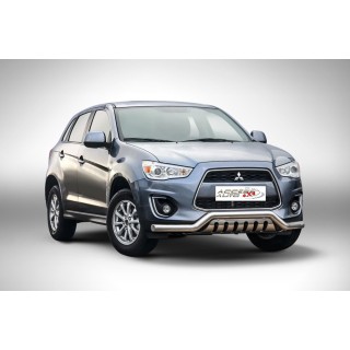 PARE BUFFLE-MITSUBISHI-ASX-2013-2017-HOMOLOGUE INOX - PROTECTION BASSE - PLAQUE 