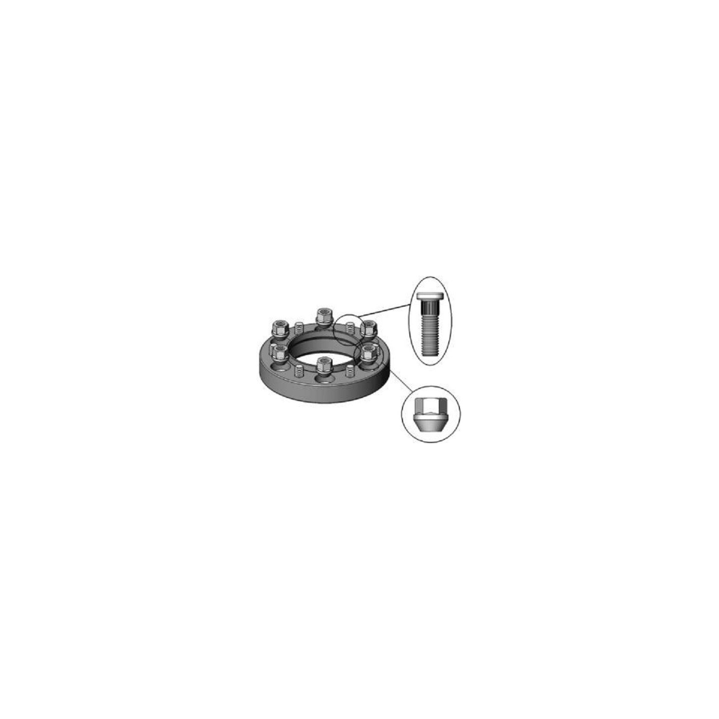 Élargisseurs De Voie Pour Suzuki Jimny/Vitara 1998-2004 - 25/30/35 Mm, PCD 5x139.7, Centre 108 Mm, Boulons M12x1.25