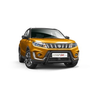 PARE BUFFLE-SUZUKI-VITARA-2018-AUJOURD'HUI-HOMOLOGUE INOX NOIR 60mm