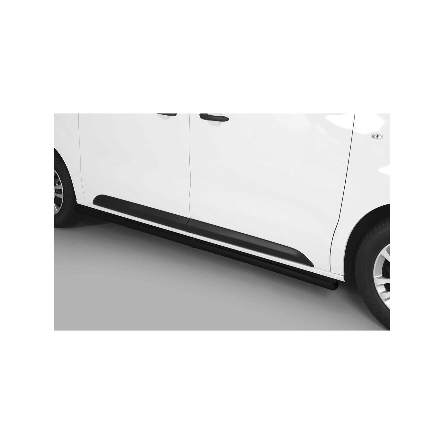 Marchepieds Latéraux pour Toyota Proace City 2019-2026 Van L2 Long Noir Gris 2x