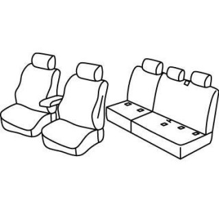 Housses siege auto sur-mesure tissus -VOLKSWAGEN-CADDY-LIFE-5-PORTES-2015-AUJOURD'HUI-