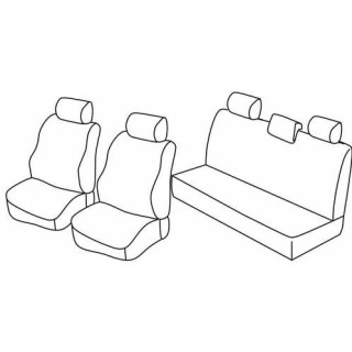 Housses siege auto sur-mesure tissus  -DACIA-SANDERO-5-PLACES-2008-2012