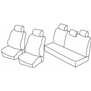 Housses siege auto sur-mesure tissus  -DACIA-SANDERO-5-PLACES-2008-2012