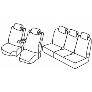 Housses siege auto sur-mesure tissus  -CITROEN-C-4-SPACETOURER-5-PLACES-2018-AUJOURD'HUI-