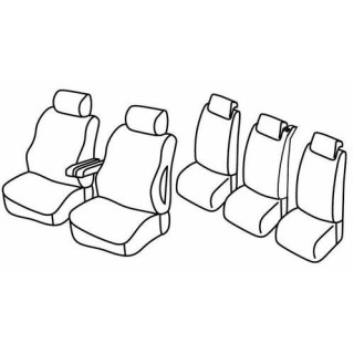 Housses siege auto sur-mesure tissus  -CITROEN-C8-5-PLACES-2002-2008