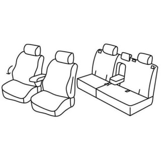 Housses siege auto sur-mesure tissus -OPEL-ANTARA-2006-2017