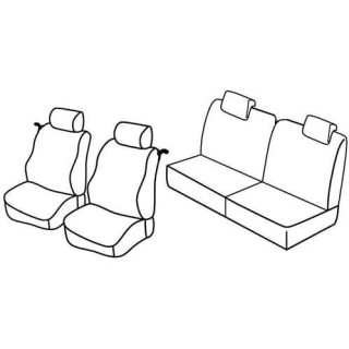 Housses siege auto sur-mesure tissus -RENAULT-TWINGO-DYNAMIQUE-2007-2011