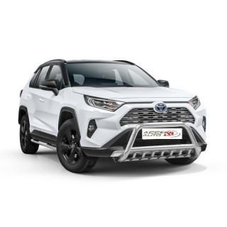 PARE BUFFLE-TOYOTA-RAV-4-2019-AUJOURD'HUI- HOMOLOGUE INOX - GRILLE