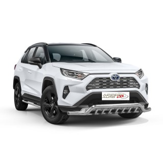 PARE BUFFLE-TOYOTA-RAV-4-2019-AUJOURD'HUI HOMOLOGUE INOX Protection Basse -Grille